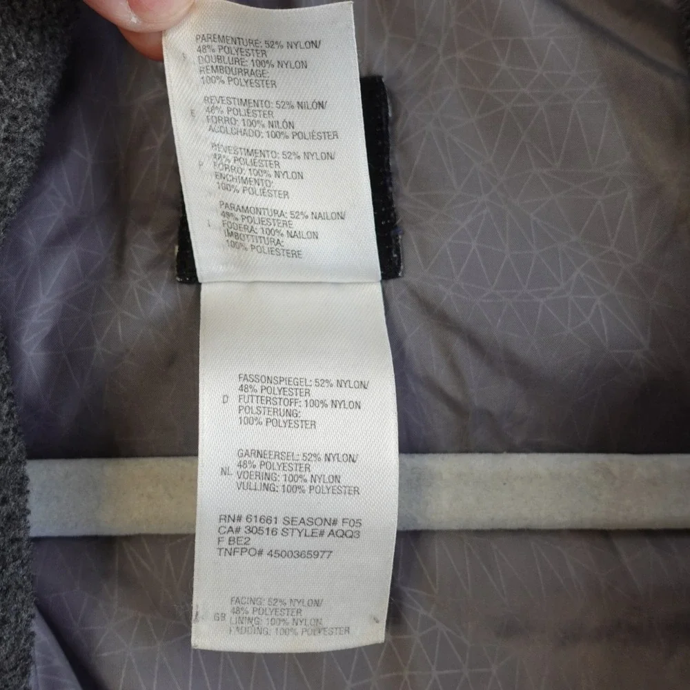 The North Face Jacket Mens L Gray AQQ3 Quilted Full Zip Puffer Insulated Outdoor